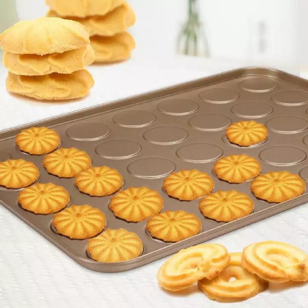 Migecon Biscuit Dish Tray 35 Cavities Non Stick Cake Cupcake Muffin DIY Baking Tools Pan Tray kitchen Bakeware for Home