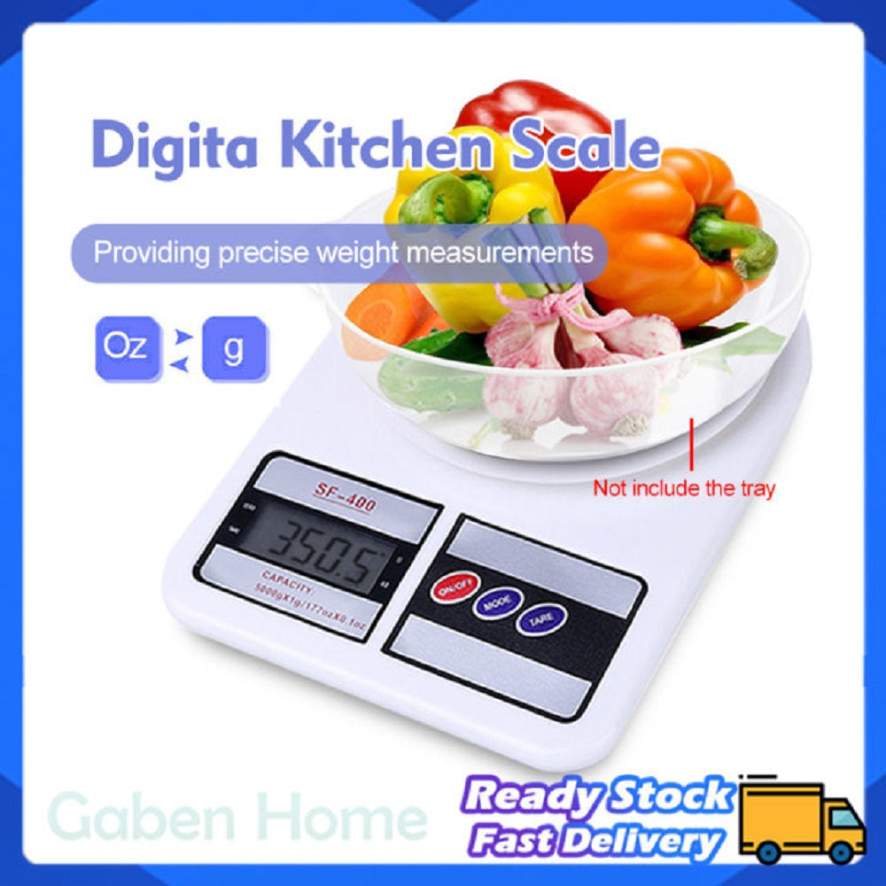 Digital Scale LED Portable Kitchen Scale Balance Food Measurement Weight Max 10KG High Precision Baking Tool
