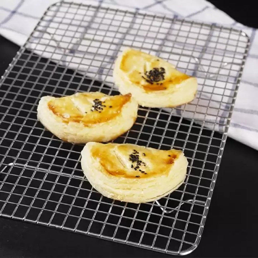 Migecon Steel Cooling Rack Biscuit Cookie Pie Bread Cake Cooling Pastry Grid Dessert Baking Tray Nonstick Kitchen Tools