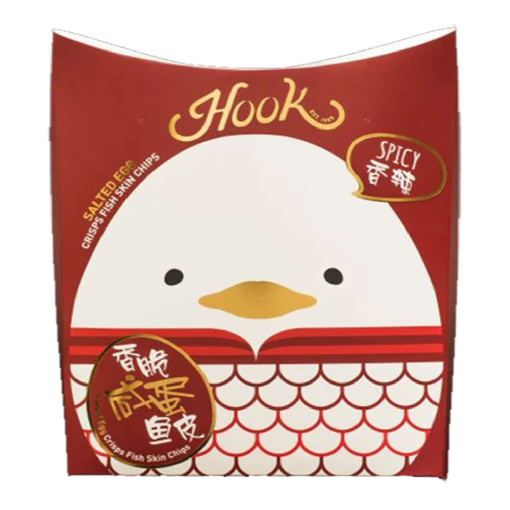 Hook Salted Egg Fish Skin-Premium Pack-Spicy-50g