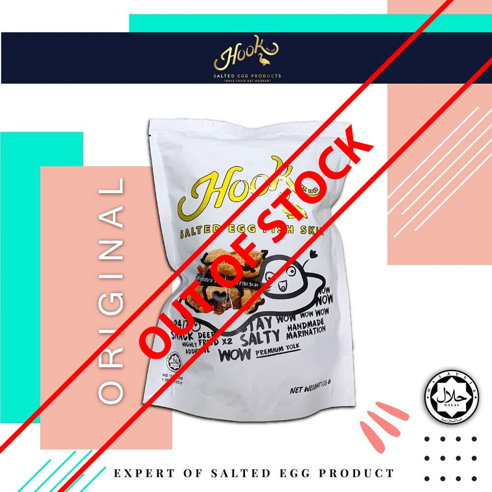 Hook Salted Egg Fish Skin-Premium White pack-Original