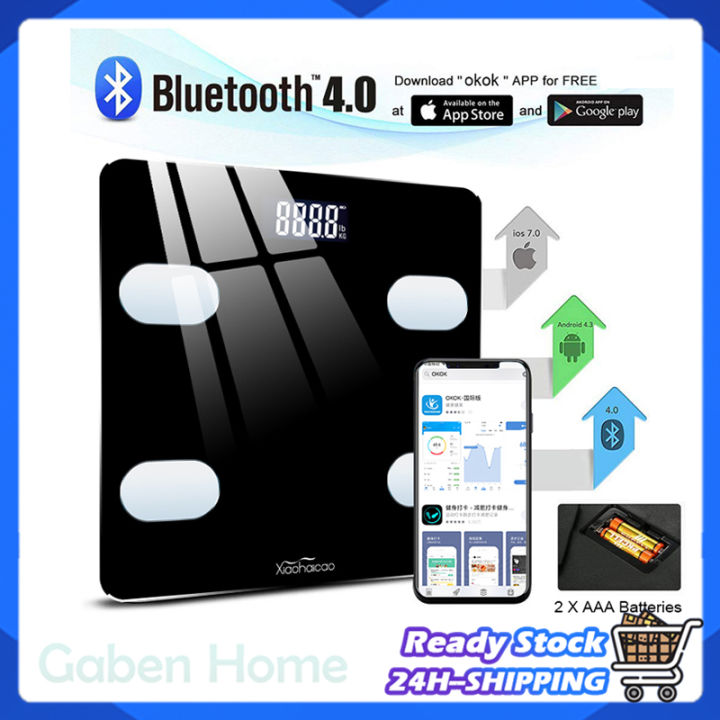 12-in-1 Bluetooth Body Fat Weight Scale APP Control Floor Scientific Scale USB Rechargeable BMI Weight Analyzers
