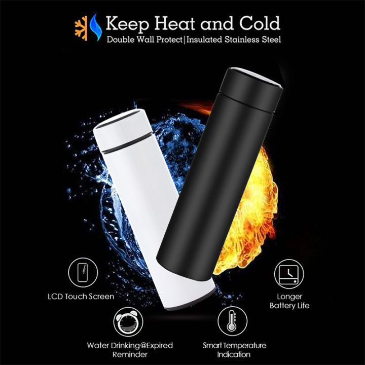 Thermos Flask LED Temperature Mug Display 304 Stainless Steel Vacuum Insulated Double Walled Insulation Bottle