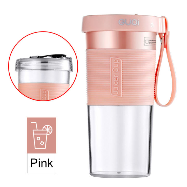 Mini Juice Cup 3 Blades 2000mAh USB Rechargeable Smoothies Waterproof Rechargeable Healthy Drink Maker 320ML