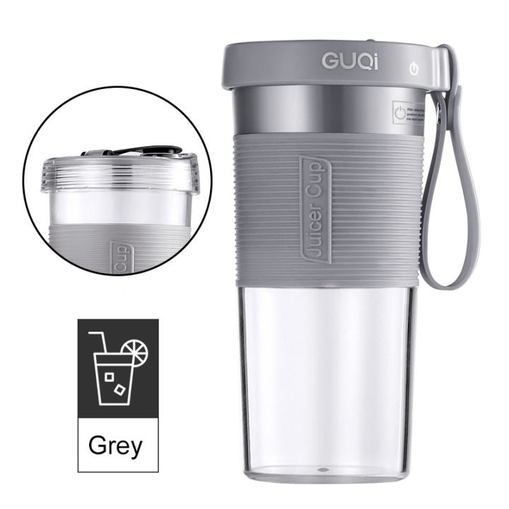 Portable Gu Qi Juice Cup Waterproof Electric USB Rechargeable Healthy Fruit Mini Mixer 320ML