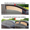4 Pcs Car Curtain Sun Shade Magnetic Extension Track Sunlight UV Protection Adjustable Shade Curtain