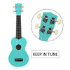 21 Inch Ukulele Wood 4 Strings Hawaii Guitar Colorful Small Guitar Beginner Children Adult Music Instrument with String + Pick + Bag