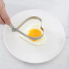 Migecon Stainless Steel Fried Egg Mold 4 pcs/set Creative Baking Tool Round Heart Star Flower 4 Shapes Pancake Rings Breakfast Kitchen