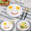 Migecon Stainless Steel Fried Egg Mold 4 pcs/set Creative Baking Tool Round Heart Star Flower 4 Shapes Pancake Rings Breakfast Kitchen