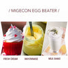 Migecon Manual Egg Beater Stir Cream Cake Baking Tool Plastic Hand Hold