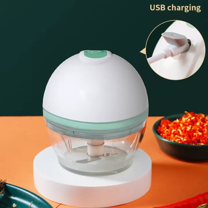 Migecon 150ml Mini Electric Food Chopper Garlic Chopper Blender For Meats Vegetable Fruits Nuts Onions Baby Food Milk Shake Mincer Multi-Function Mixer