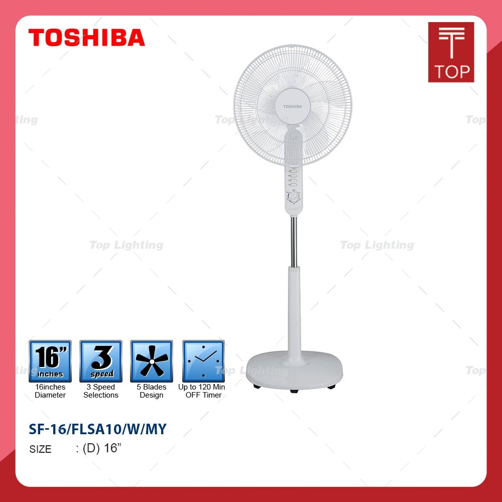 Toshiba F-LSA10(W)MY 16" Stand Fan