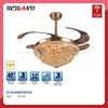 Rebano Classic99 42" Crystal Chandelier Decorative Ceiling Fan