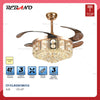 Rebano Classic88 42" Crystal Chandelier Decorative Ceiling Fan