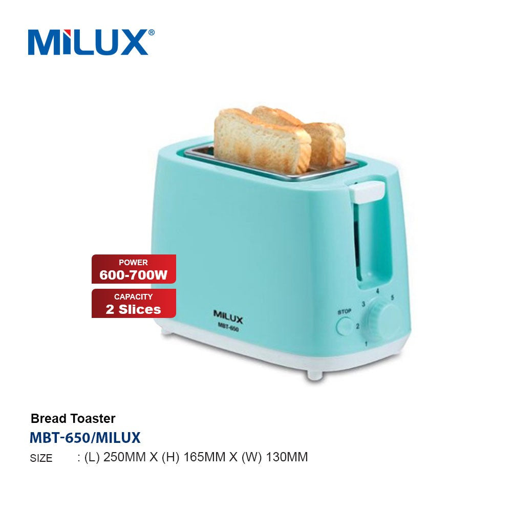 Milux MBT-650 Electronic Browning Control Bread Toaster