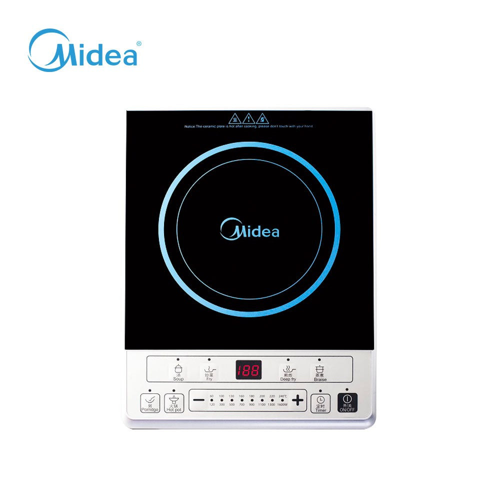 Midea C16-SKY1613 1600W Soft Touch Control Induction Cooker With Stainless Steel Pot