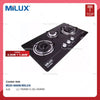 Milux MGH-888M Built-in Tempered Glass Double Burner Gas Cooker Hob