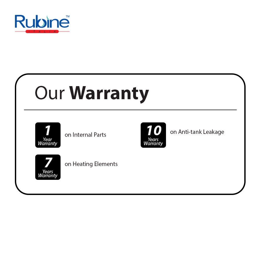 Rubine Flusso RWH-FS390N-MAW Non-pump Instant Water Heater