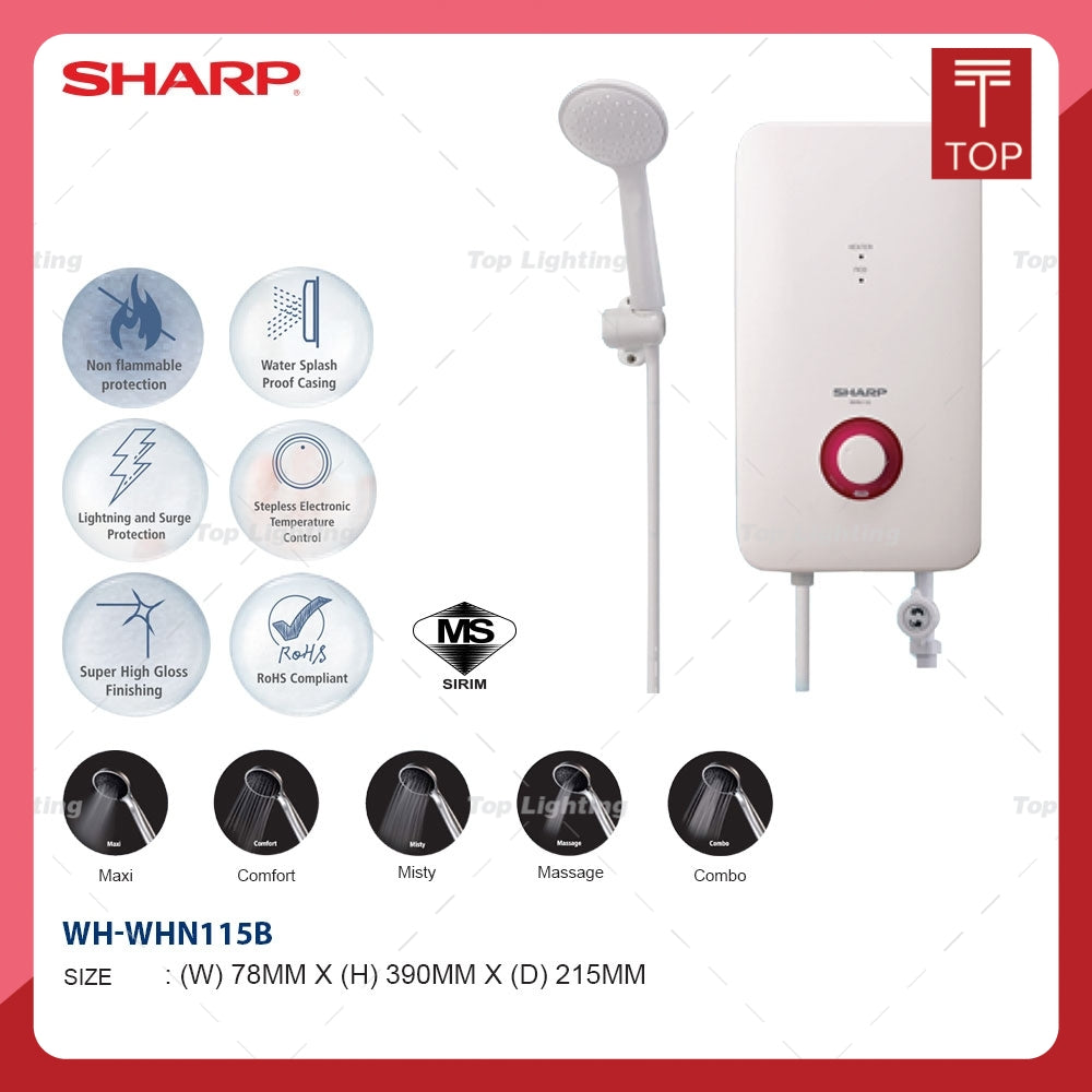 Sharp WHN115B Non-pump Instant Water Heater