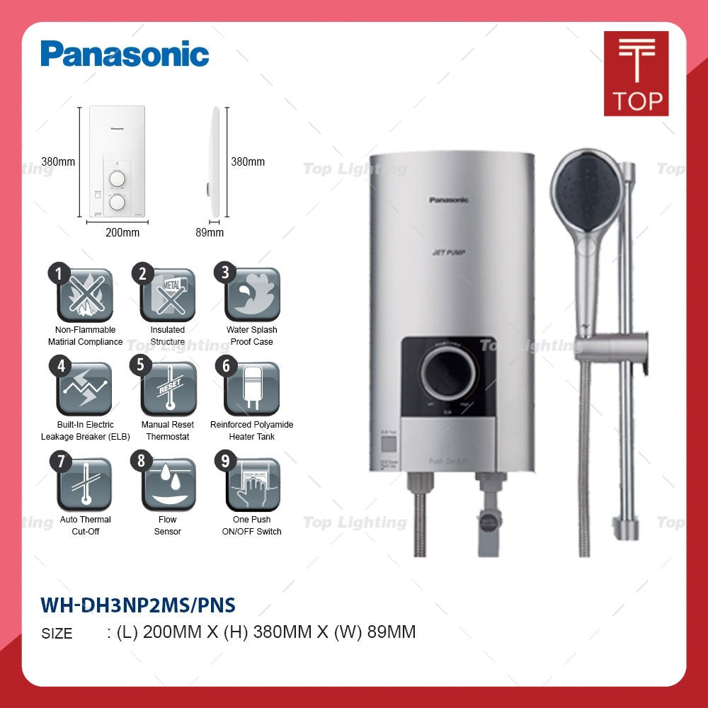 Panasonic DH-3NP2MS DC Pump Instant Water Heater