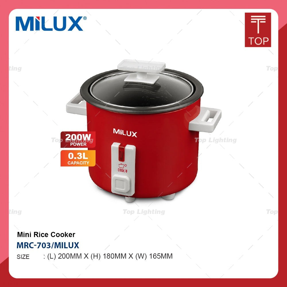 Milux MRC-703 0.3L Classy Mini Rice Cooker
