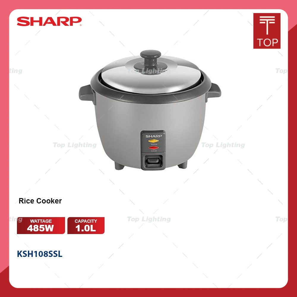 Sharp KSH108SSL 1.0L Non Stick Pot Rice Cooker