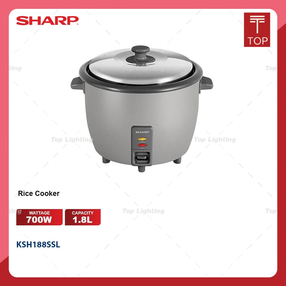 Sharp KSH188SSL 1.8L Non Stick Pot Rice Cooker
