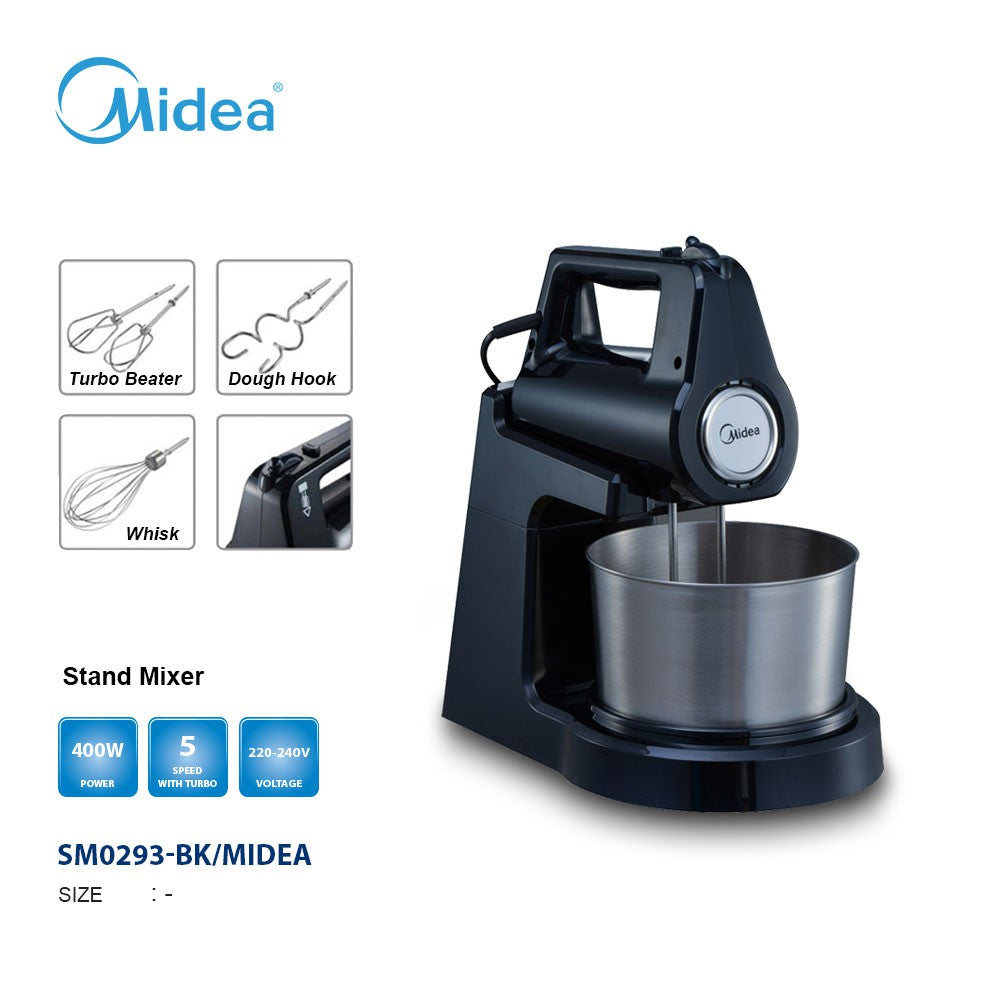 Midea SM0293-BK/SM0293-R 400W Stand Mixer