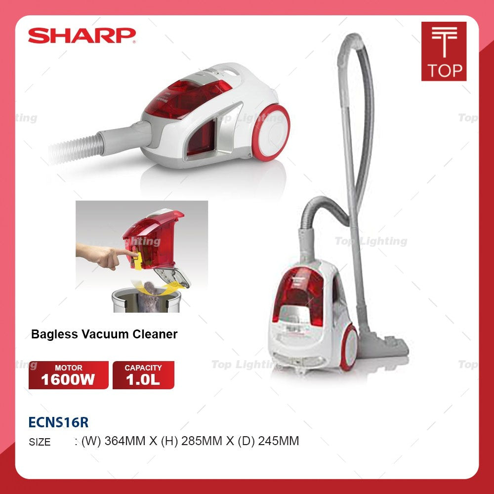 Sharp ECNS16R 1600W Bagless Vacuum Cleaner