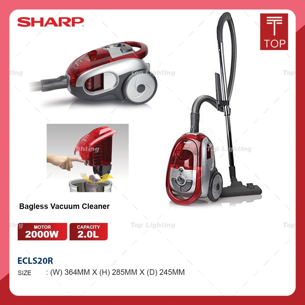 Sharp ECLS20R 2000W Bagless Vacuum Cleaner
